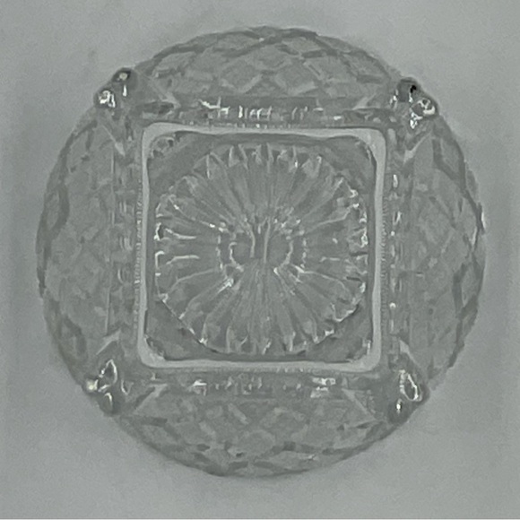 Vintage Avon Fostoria Clear Glass Master Salt Cellar - Picture 5 of 7